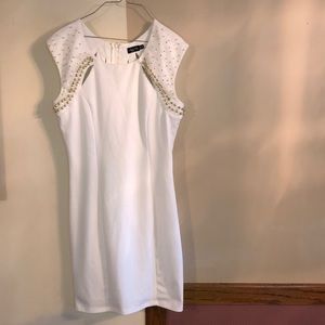 white gold junior 9 Ruby Rox special occasion homecoming dress beads cut out